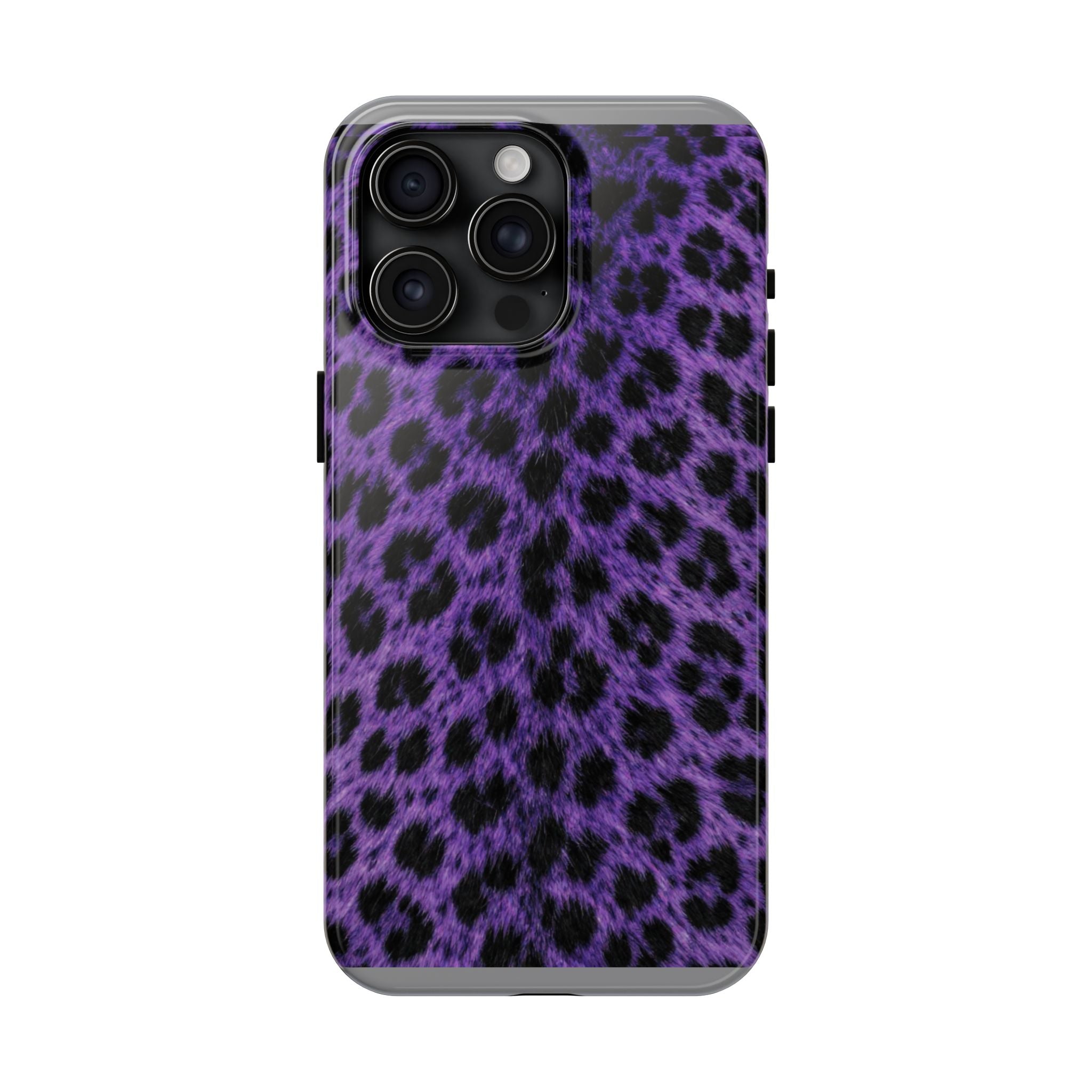Purple Cheetah Print Phone Case — Tough Protective Cover