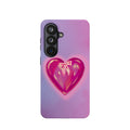 Magnetic Impact-Resistant Case — Pink Shiny Heart Phone Cover