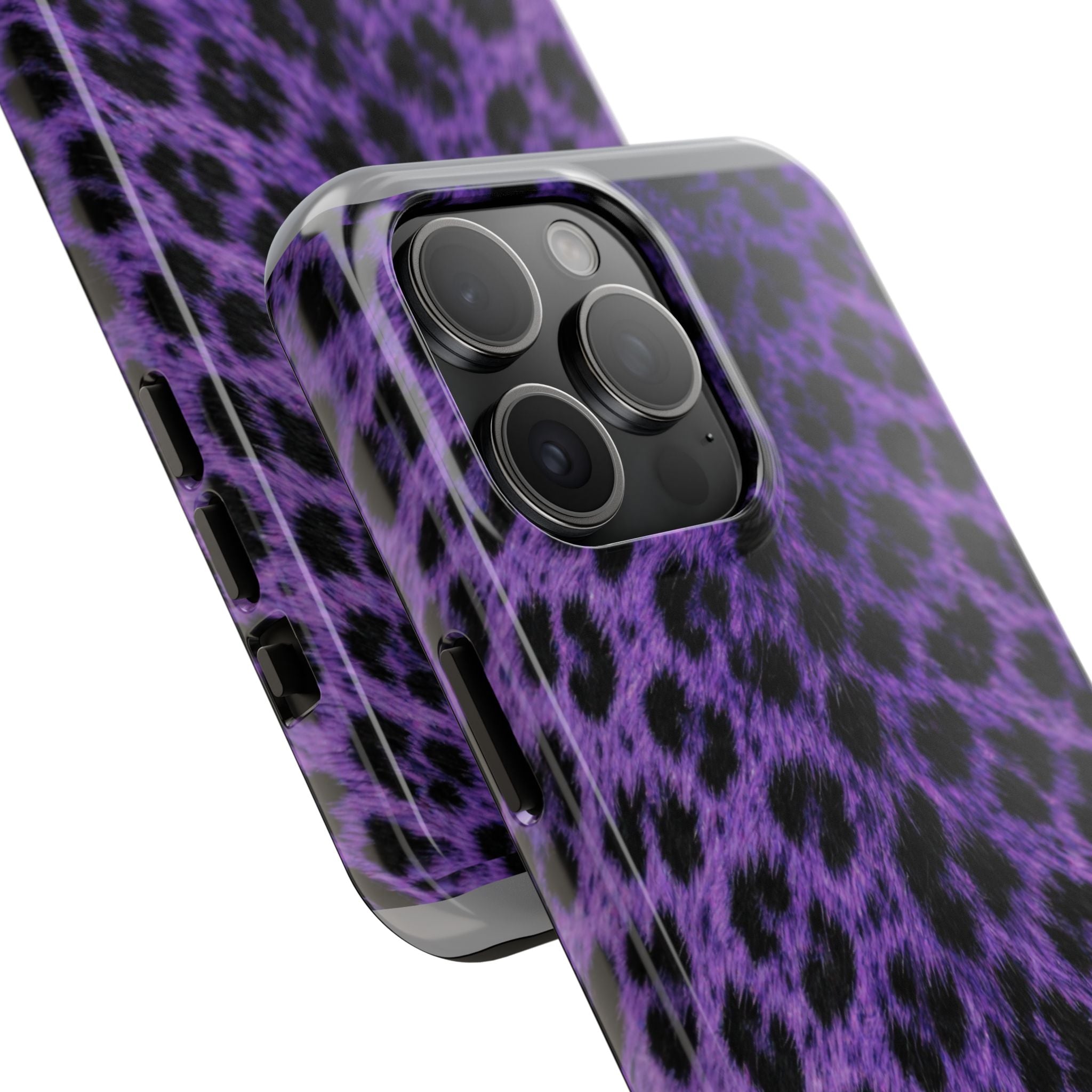 Purple Cheetah Print Phone Case — Tough Protective Cover