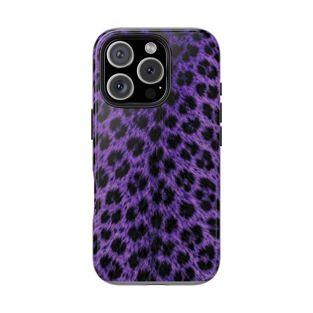 Purple Cheetah Print Phone Case — Tough Protective Cover