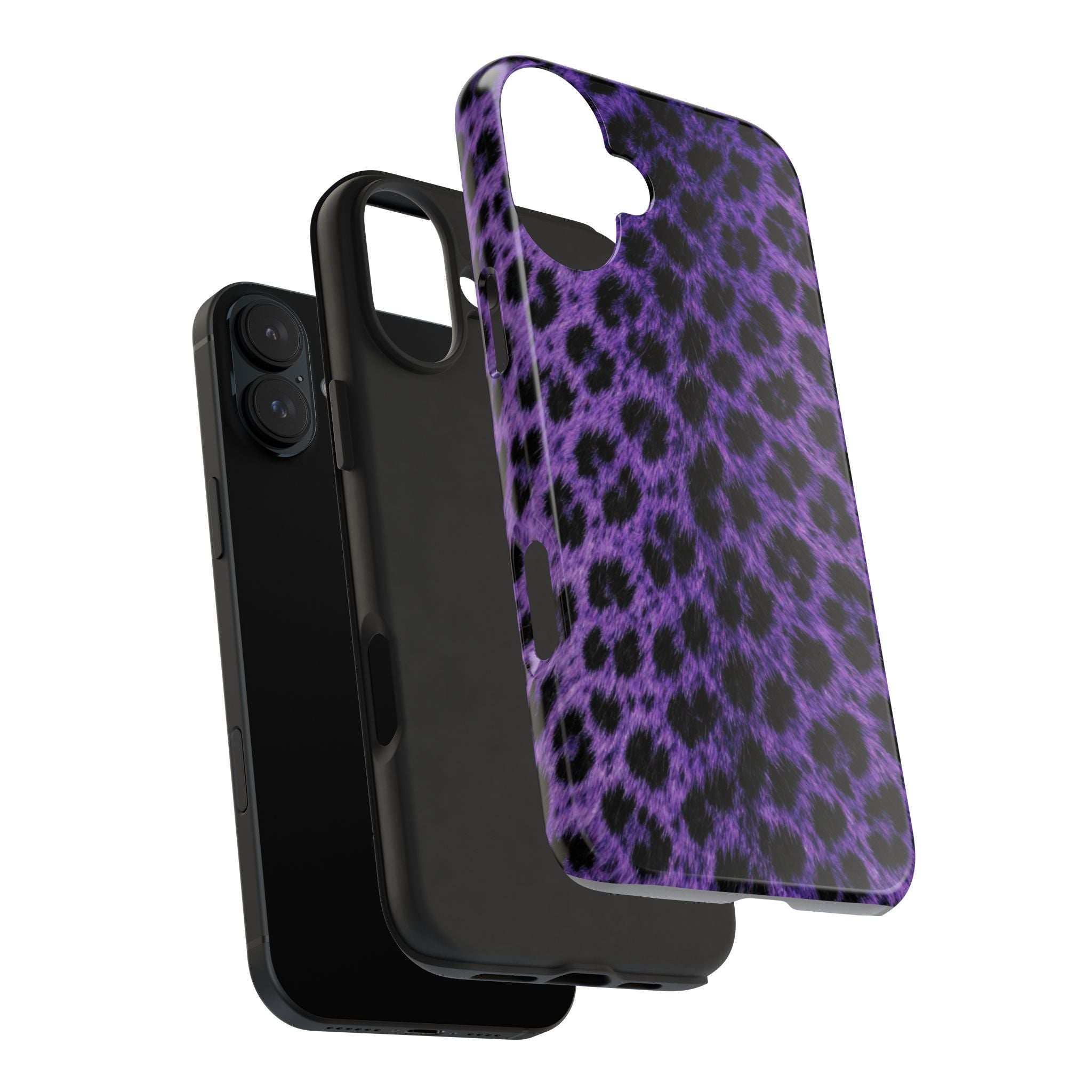 Purple Cheetah Print Phone Case — Tough Protective Cover