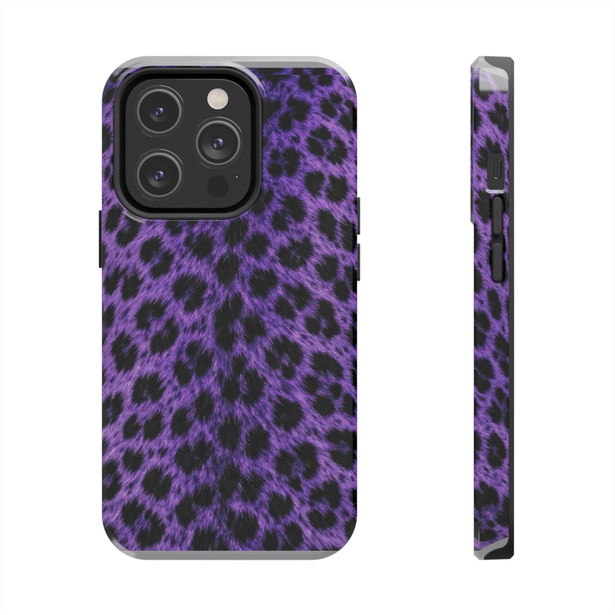 Purple Cheetah Print Phone Case — Tough Protective Cover