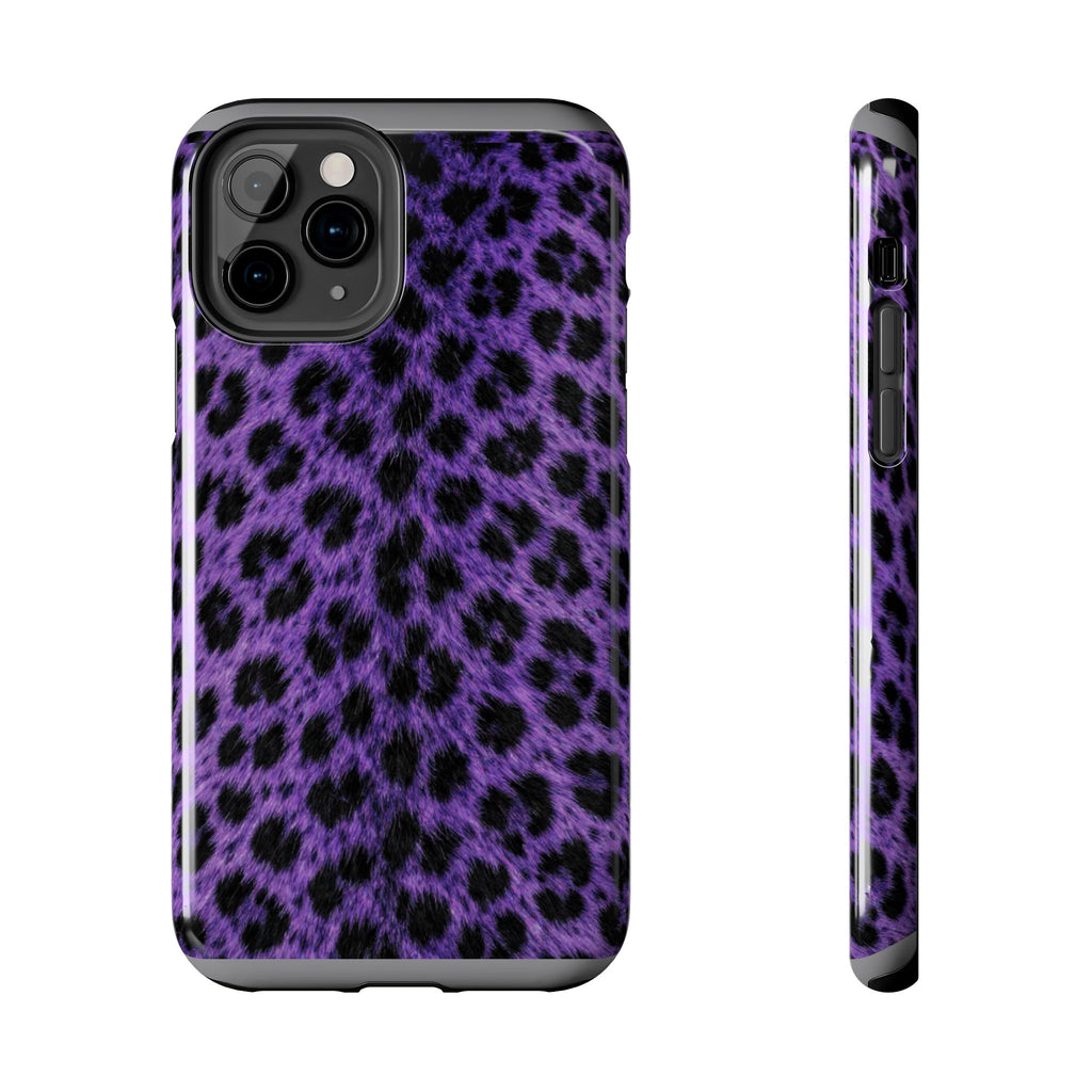 Purple Cheetah Print Phone Case — Tough Protective Cover
