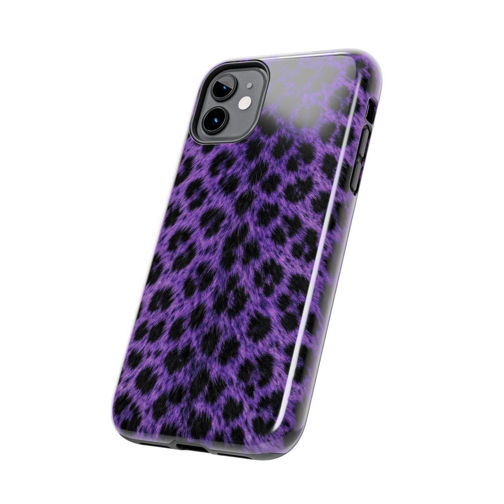 Purple Cheetah Print Phone Case — Tough Protective Cover