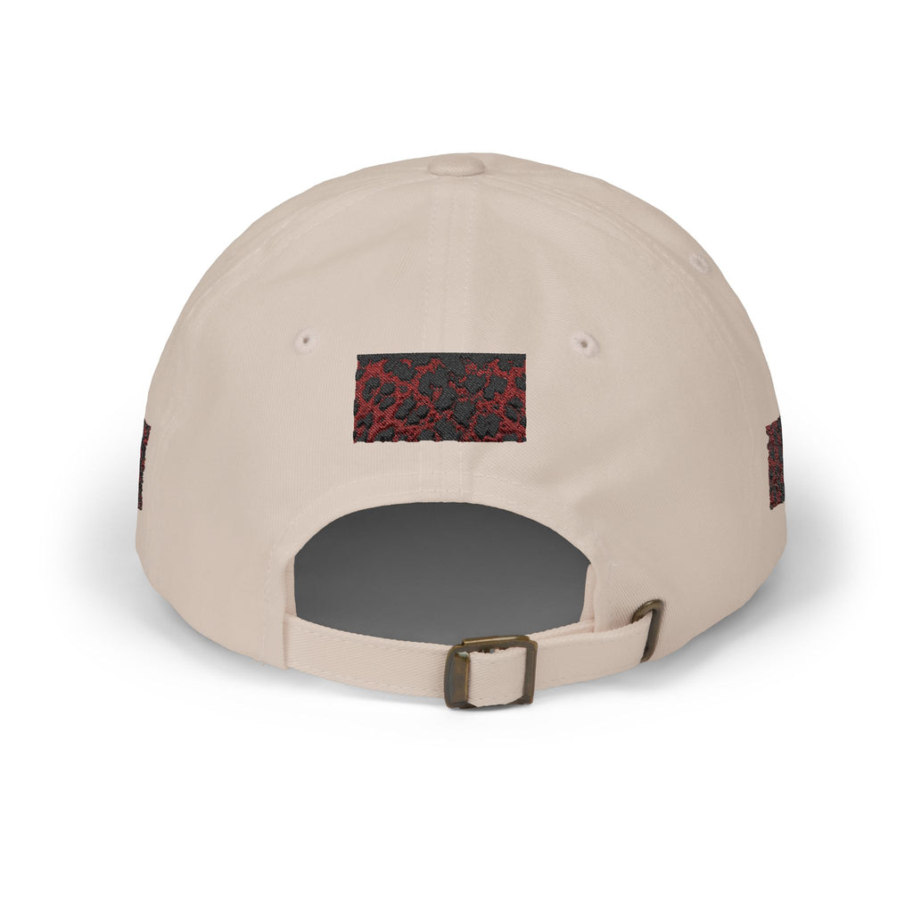 Red Leopard Patch Dad Cap